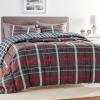 imageEddie Bauer  Twin Comforter Set Reversible Plaid Bedding with Matching Sham Home Decor for Colder Months Willow Dark Grey TwinWillow Plaid Grey