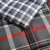 imageEddie Bauer  Twin Comforter Set Reversible Plaid Bedding with Matching Sham Home Decor for Colder Months Willow Dark Grey TwinWillow Plaid Grey