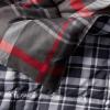 imageEddie Bauer  Twin Comforter Set Reversible Plaid Bedding with Matching Sham Home Decor for Colder Months Willow Dark Grey TwinWillow Plaid Grey