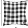 imageEddie Bauer Home Throw Pillow with Zipper Closure Perfect Home Decor for Bed or Sofa 20quot x 20quot Cabin Plaid RedCabin Plaid Black