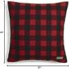 imageEddie Bauer Home Throw Pillow with Zipper Closure Perfect Home Decor for Bed or Sofa 20quot x 20quot Cabin Plaid RedCabin Plaid Red