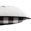 imageEddie Bauer Home Throw Pillow with Zipper Closure Perfect Home Decor for Bed or Sofa 20quot x 20quot Cabin Plaid RedMorning Stag BlackWhite