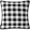 imageEddie Bauer Home Throw Pillow with Zipper Closure Perfect Home Decor for Bed or Sofa 20quot x 20quot Cabin Plaid RedMorning Stag BlackWhite
