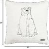 imageEddie Bauer Home Throw Pillow with Zipper Closure Perfect Home Decor for Bed or Sofa 20quot x 20quot Cabin Plaid RedPolar Bear GreyWhite