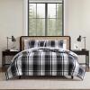 imageEddie Bauer  FullQueen Comforter Set Super Soft Reversible Bedding with Matching Shams Plaid Home Decor OekoTex Certified Saddle Mountain Plaid Black FullQueenSaddle Mountain Plaid Black