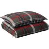 imageEddie Bauer  Twin Comforter Set Reversible Plaid Bedding with Matching Sham Home Decor for Colder Months Willow Dark Grey TwinWillow Plaid Grey