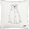 imageEddie Bauer Home Throw Pillow with Zipper Closure Perfect Home Decor for Bed or Sofa 20quot x 20quot Cabin Plaid RedPolar Bear GreyWhite