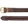 imageEddie Bauer Womens Casual Leather Belts with Durable Metal BuckleCenter Bar Woven  Brown