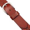 imageEddie Bauer Womens Casual Leather Belts with Durable Metal BuckleCenter Lacing  Tan