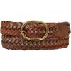 imageEddie Bauer Womens Casual Leather Belts with Durable Metal BuckleCenter Bar Woven  Tan