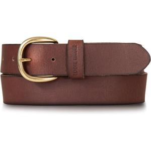 imageEddie Bauer Womens Casual Leather Belts with Durable Metal BuckleClassic Leather  Tan