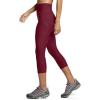 imageEddie Bauer Womens Trail Tight Capris  High RiseDark Berry