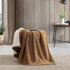 imageEddie Bauer  Blanket Super Soft Reversible Sherpa ampamp Brushed Fleece Bedding Throw Blankets for Couch Ideal for Lounging Solid BrownIvorySolid BrownIvory