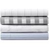 imageEddie Bauer  Queen Sheets Cotton Percale Bedding Set Crisp ampamp Cool Home Decor Chinook Grey QueenFish Atol WhiteGrey
