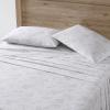 imageEddie Bauer  Queen Sheets Cotton Percale Bedding Set Crisp ampamp Cool Home Decor Chinook Grey QueenFish Atol WhiteGrey