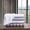 imageEddie Bauer  Queen Sheets Cotton Percale Bedding Set Crisp ampamp Cool Home Decor Chinook Grey QueenLakehouse Plaid GreyWhite