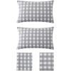 imageEddie Bauer  Queen Sheets Cotton Percale Bedding Set Crisp ampamp Cool Home Decor Chinook Grey QueenLakehouse Plaid GreyWhite