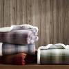 imageEddie Bauer  Throw Blanket Brushed Fleece Bedding with Sherpa Reverse Soft ampamp Cozy Home Decor for Bed or Couch Fair Isle Khaki 50quot x 70quotNordic Plaid Purple