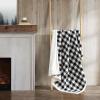 imageEddie Bauer  Throw Blanket Reversible Sherpa Fleece Bedding Buffalo Plaid Home Decor for All Seasons Black Check ThrowBlack Check