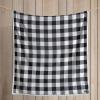 imageEddie Bauer  Throw Blanket Reversible Sherpa Fleece Bedding Buffalo Plaid Home Decor for All Seasons Black Check ThrowBlack Check