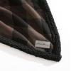 imageEddie Bauer  Throw Blanket Reversible Sherpa Fleece Bedding Buffalo Plaid Home Decor for All Seasons Black Check ThrowBrownBlack
