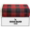 imageEddie Bauer  Throw Blanket Reversible Sherpa Fleece Bedding Buffalo Plaid Home Decor for All Seasons Black Check ThrowRed Check