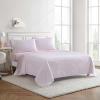 imageEddie Bauer Kids  Twin Sheets StainResistant Toddler Bedding with Matching Shams Super Soft Ideal Girl Room Essentials Little Stripe Pink TwinLittle Stripe Pink