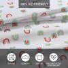 imageEddie Bauer Kids  Twin Sheets StainResistant Toddler Bedding with Matching Shams Super Soft Ideal Girl Room Essentials Little Stripe Pink TwinSunnyvale Rainbow
