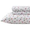 imageEddie Bauer Kids  Twin Sheets StainResistant Toddler Bedding with Matching Shams Super Soft Ideal Girl Room Essentials Little Stripe Pink TwinSunnyvale Rainbow
