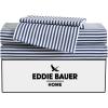 imageEddie Bauer Kids  Twin Sheets StainResistant Toddler Bedding with Matching Shams Super Soft Ideal Girl Room Essentials Little Stripe Pink TwinVivid Stripe Blue