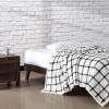 imageEddie Bauer  Queen Blanket Reversible Sherpa Fleece Blanket Buffalo Plaid Bedding Super Soft Cozy Home Decor Red Check QueenBunkhouse Plaid WhiteCharcoal