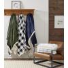 imageEddie Bauer  Queen Blanket Reversible Sherpa Fleece Blanket Buffalo Plaid Bedding Super Soft Cozy Home Decor Red Check QueenBunkhouse Plaid WhiteCharcoal