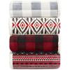 imageEddie Bauer  Queen Blanket Reversible Sherpa Fleece Blanket Buffalo Plaid Bedding Super Soft Cozy Home Decor Red Check QueenRed Check