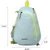 imageEddie Bauer Ripstop 8L Shoulder Sling Pack with Padded AirMesh Adjustable Crossbody Strap Slate One SizeLight Aqua