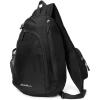 imageEddie Bauer Ripstop 8L Shoulder Sling Pack with Padded AirMesh Adjustable Crossbody Strap Slate One SizeBlack