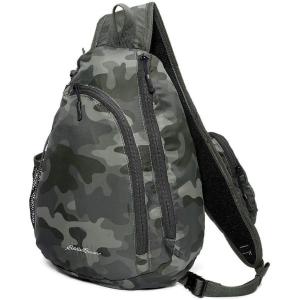 imageEddie Bauer Ripstop 8L Shoulder Sling Pack with Padded AirMesh Adjustable Crossbody Strap Slate One SizeCamo