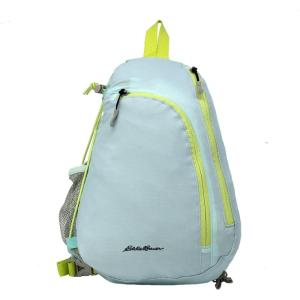 imageEddie Bauer Ripstop 8L Shoulder Sling Pack with Padded AirMesh Adjustable Crossbody Strap Slate One SizeLight Aqua