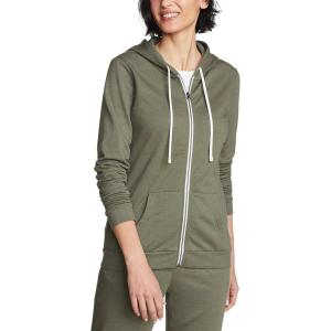 imageEddie Bauer Womens Camp Fleece FullZip HoodieSprig