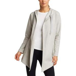 imageEddie Bauer Womens Camp Fleece Hoodie WrapLt Htr Gray