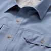 imageEddie Bauer Mens Atlas Exploration Flex ShortSleeve ShirtBlue Haze