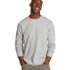 imageEddie Bauer Mens Eddies Favorite Ultrasoft Thermal CrewLt Htr Gray