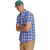 imageEddie Bauer Mens Pack It Seersucker ShortSleeve ShirtPeak Blue