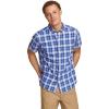 imageEddie Bauer Mens Pack It Seersucker ShortSleeve ShirtPeak Blue