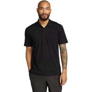 imageEddie Bauer Mens Adventurer ShortSleeve Polo ShirtBlack