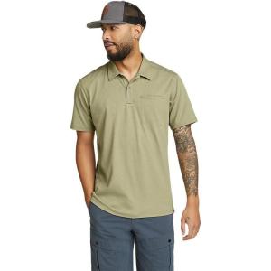 imageEddie Bauer Mens Adventurer ShortSleeve Polo ShirtEucalyptus