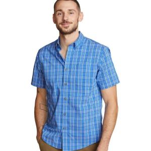 imageEddie Bauer Mens Voyager Flex ShortSleeve ShirtLapis