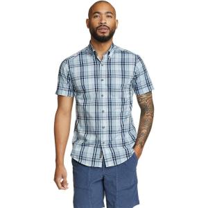 imageEddie Bauer Mens Voyager Flex ShortSleeve ShirtSlate Blue