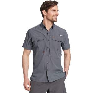 imageEddie Bauer mens Upf Guide 20 Shortsleeve ShirtNavy