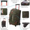imageEddie Bauer Expedition 34 Duffel 20  Lightweight Travel Luggage Made From Rugged Polycarbonate and Nylon StormBlack