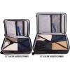 imageEddie Bauer Glacier Hardside Spinner Durable PCABS Construction Suitcase CarryOn Luggage 22quot CarbonCarbon
